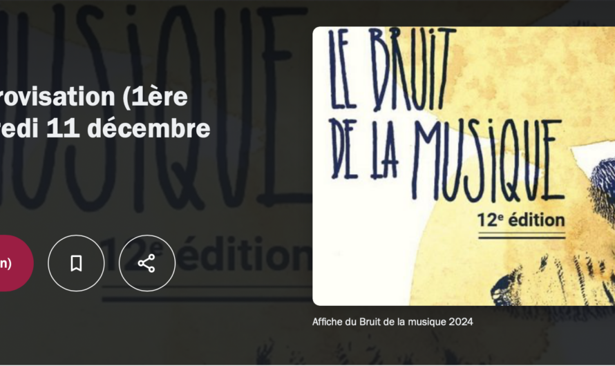 Le Bruit de la Musique #12 sur France Musique